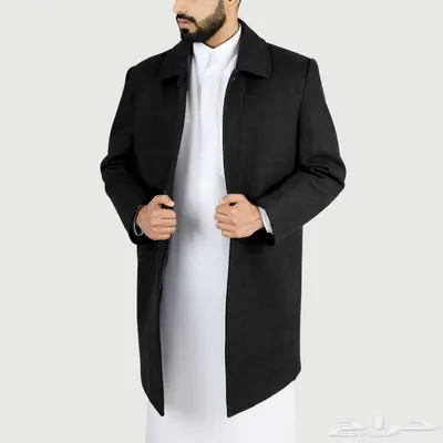 جاكيت رجالى أسود طويل جوخ index