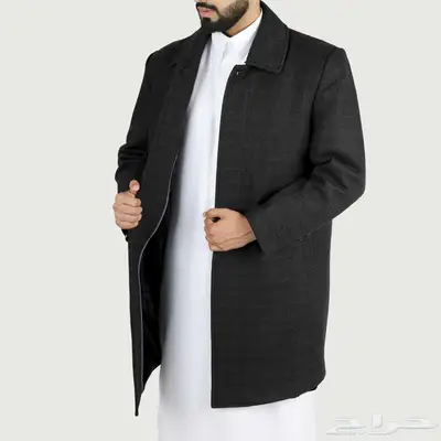 جاكيت رجالى أسود طويل جوخ index