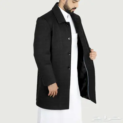 جاكيت رجالى أسود طويل جوخ index