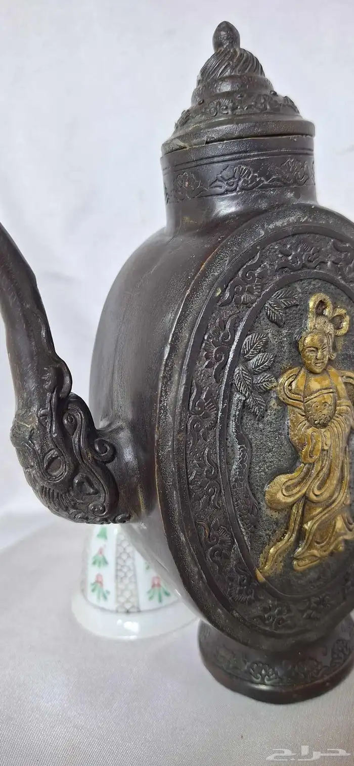 تحفة نادرة مصب صيني نحاس فاخر 2