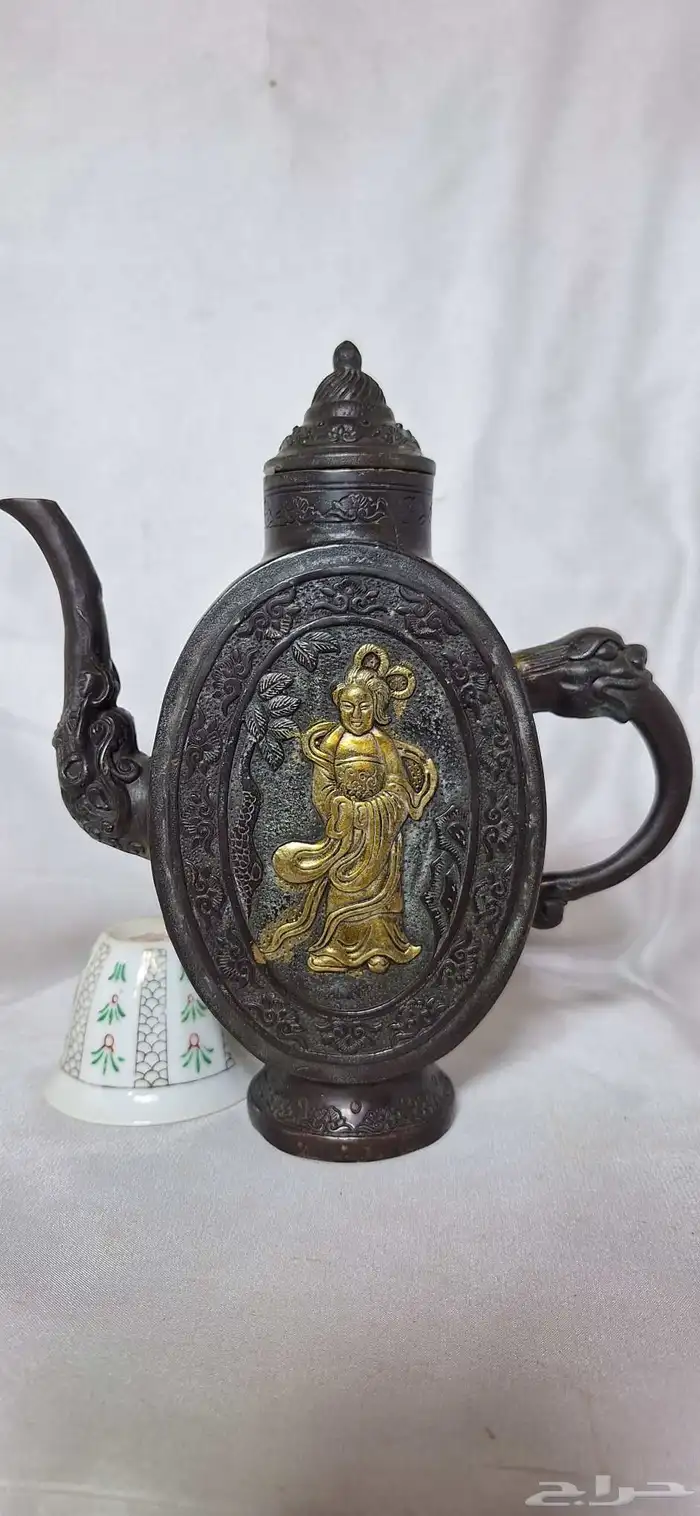 تحفة نادرة مصب صيني نحاس فاخر 4
