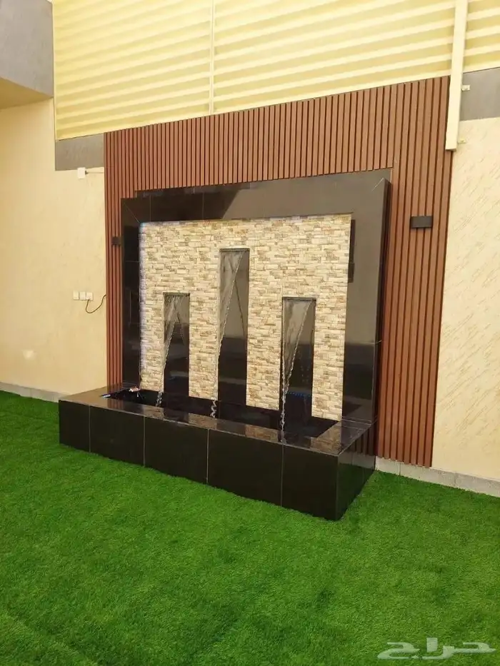 تنسيق حدائق جلسه خارجيه مضلت شلالات 0