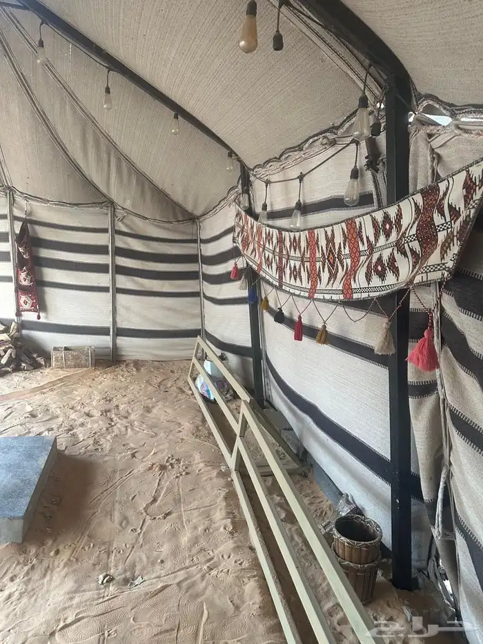 خيمة بيت شعر أبيض 0
