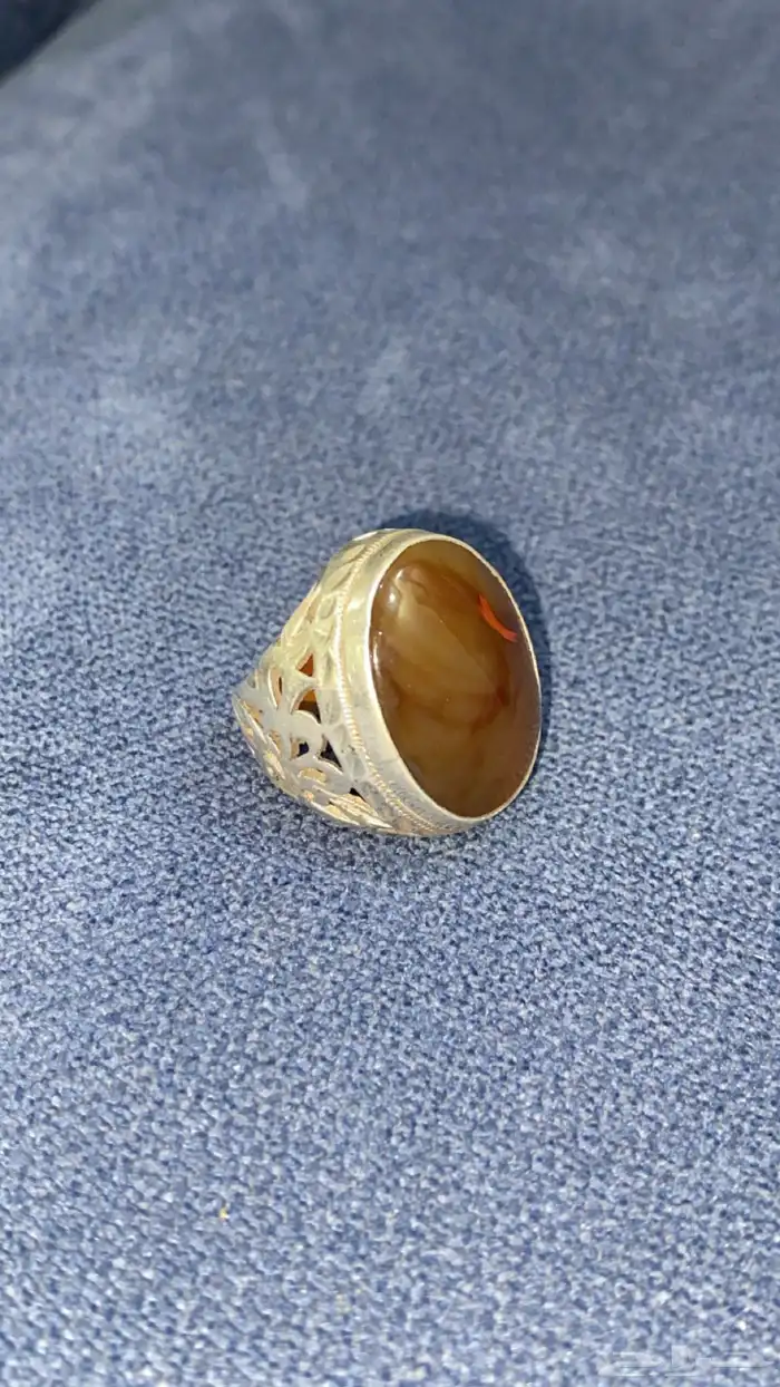 خواتم تفصيل للبيع عقيق مشجر وعقيق يماني فضة ثقيله 6