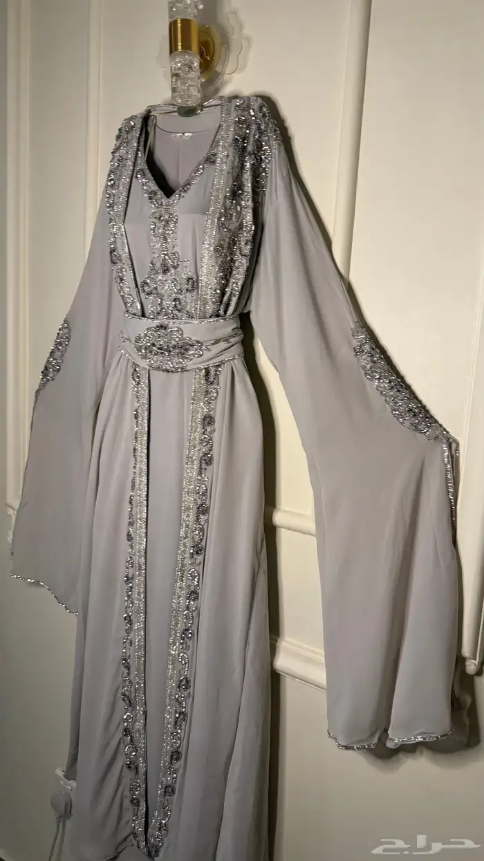 قفطان مغربي جلابية جزائري فخم شك خرز فساتين سهرة عروس ماركات 15