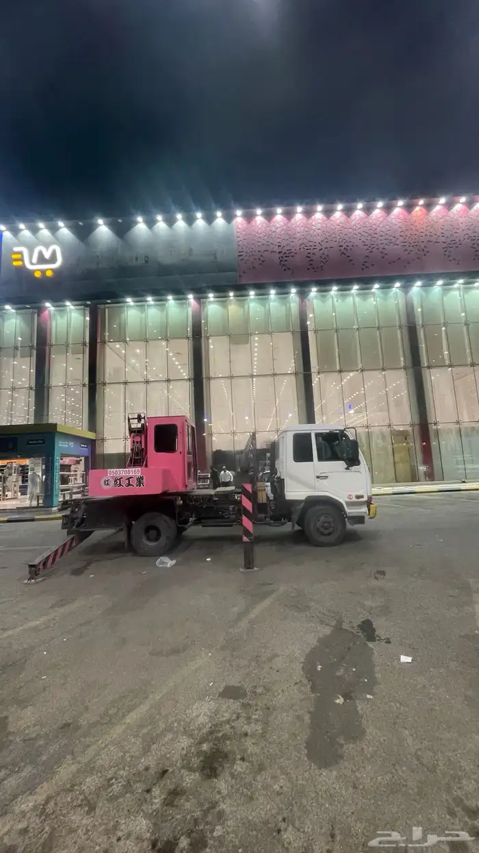 للإيجار ونش كرين سله ثابت متحرك موجود 25طن7طن سطحه بوم تراك 18