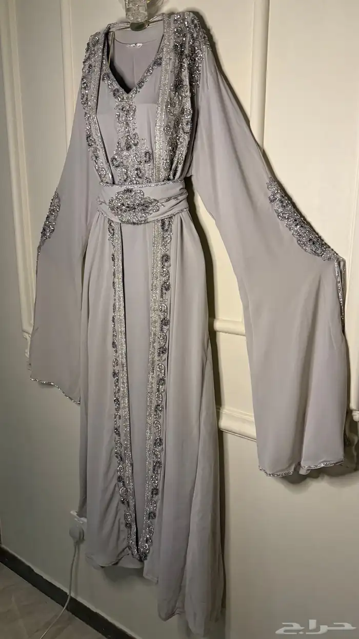 قفطان مغربي جلابية جزائري فخم شك خرز فساتين سهرة عروس ماركات 8