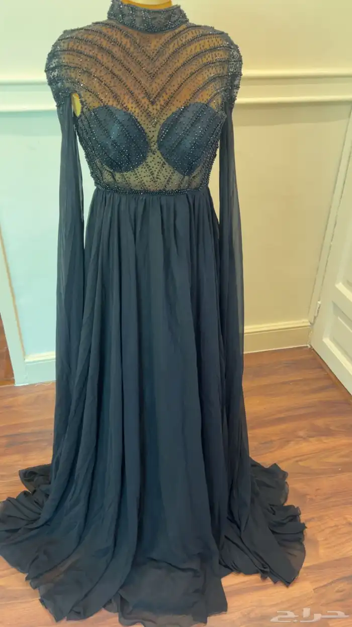 فستان اسود القياس يلبس لارج واكس لارج للبيع 200 1