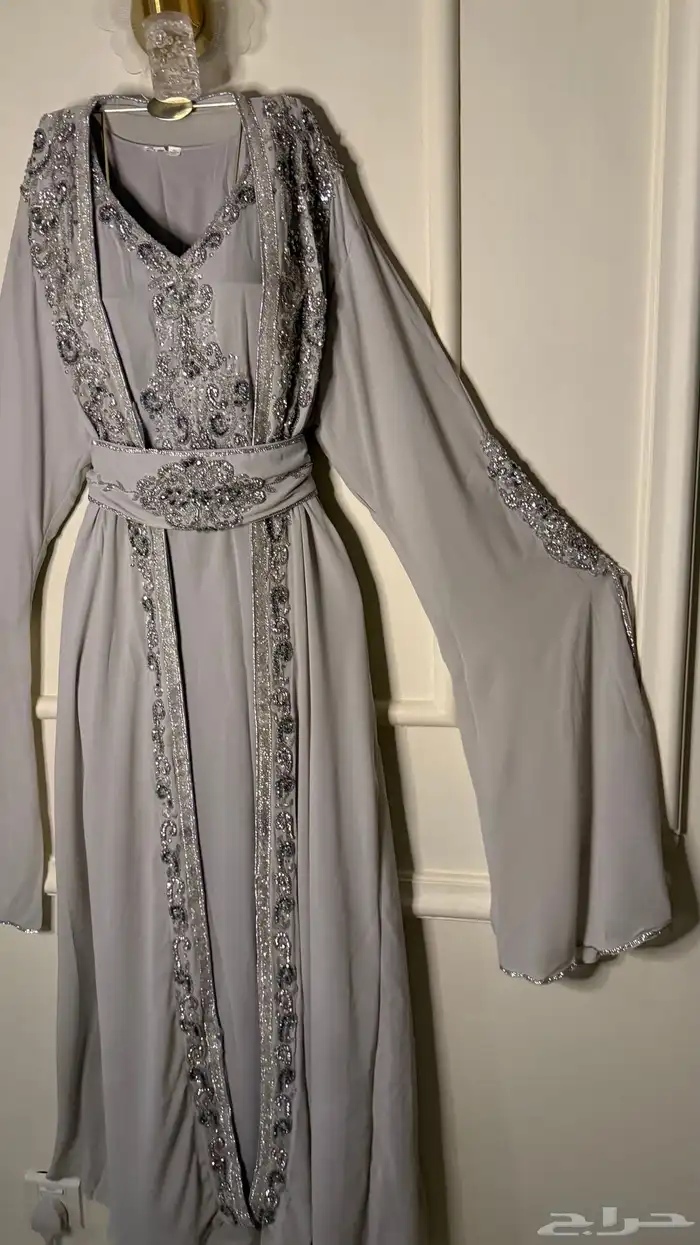 قفطان مغربي جلابية جزائري فخم شك خرز فساتين سهرة عروس ماركات 16