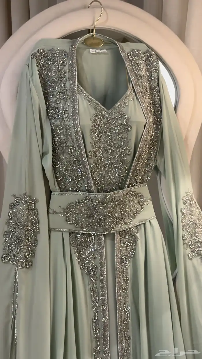 قفطان مغربي جلابية جزائري فخم شك خرز فساتين سهرة عروس ماركات 4