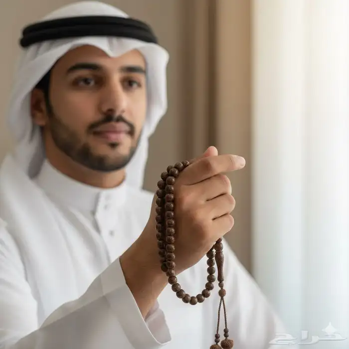 سبحة فاخرة من خشب القرفة 99 خرزة . 3