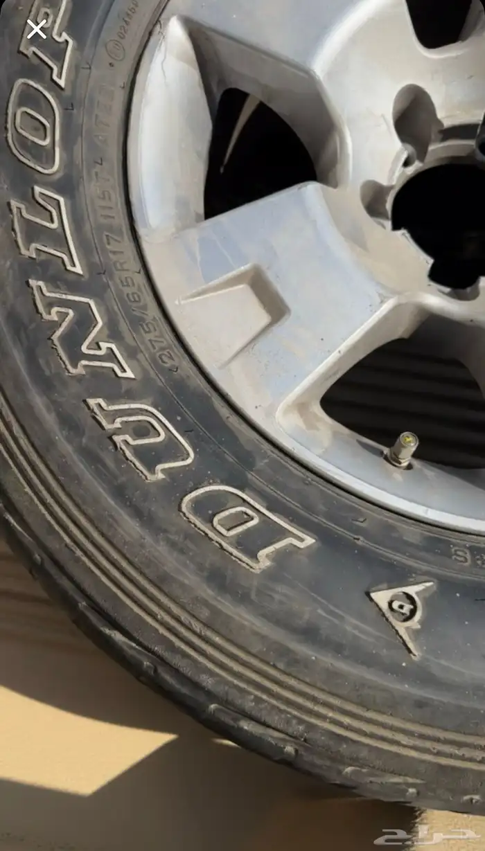 4 كفرات دنلوب مقاس 17 4