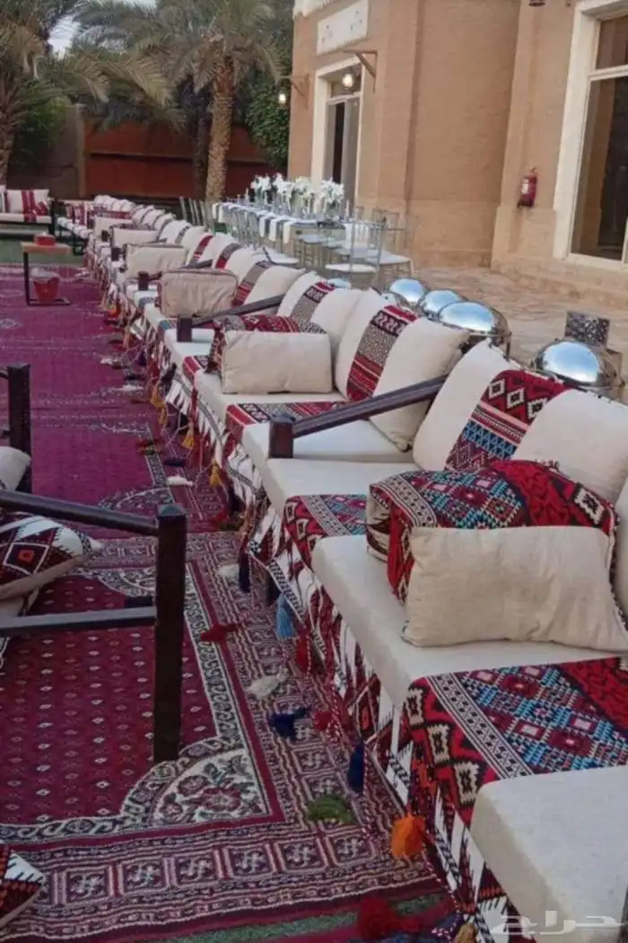 تاجير جلسات شعبيه تاجير كراسي وطاولات تاجير دفايات تاجير كنب 5