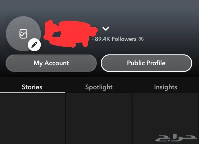 حساب سناب شات 89K الف متابع 0