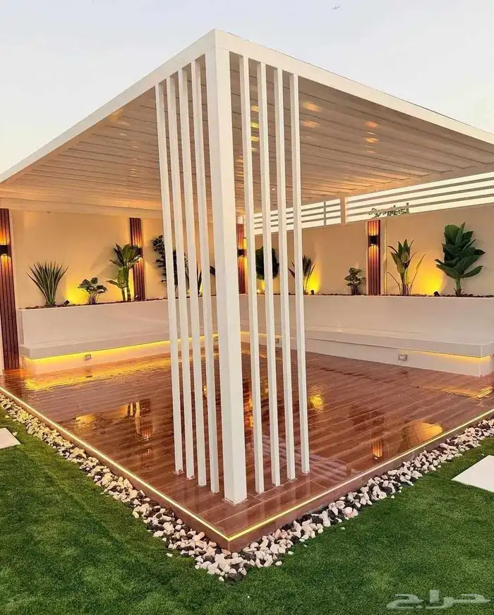 تصميم وتنفيذ جمع الجلسات الخارجية والغرف الزجاجية وشبكات اري 3