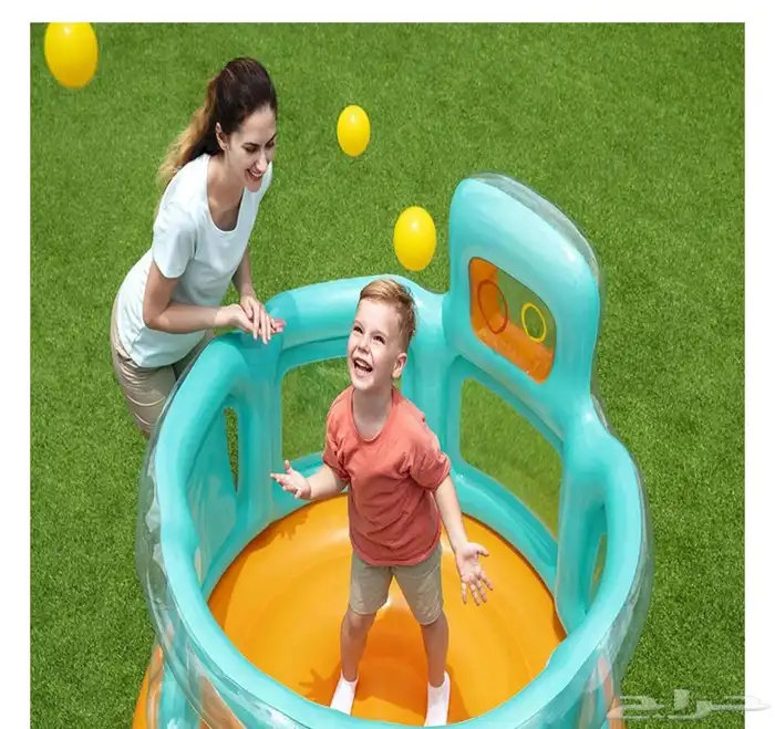 نطيطه على شكل حلقات 152 152 متر ا 117 سم 6