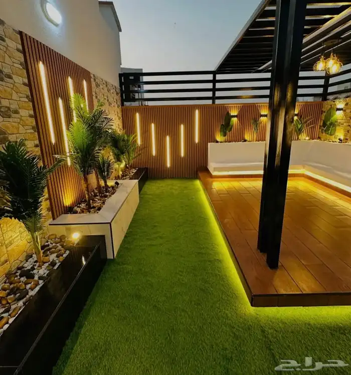 تنسيق حدائق وتنفيذ شلالات 5