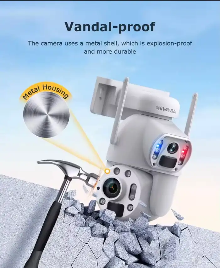 كاميرات مراقبه خارجيه على الطاقه الشمسيه بشريحة 4G 4