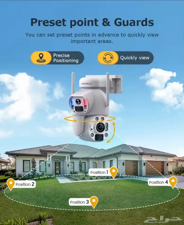 كاميرات مراقبه خارجيه على الطاقه الشمسيه بشريحة 4G 5