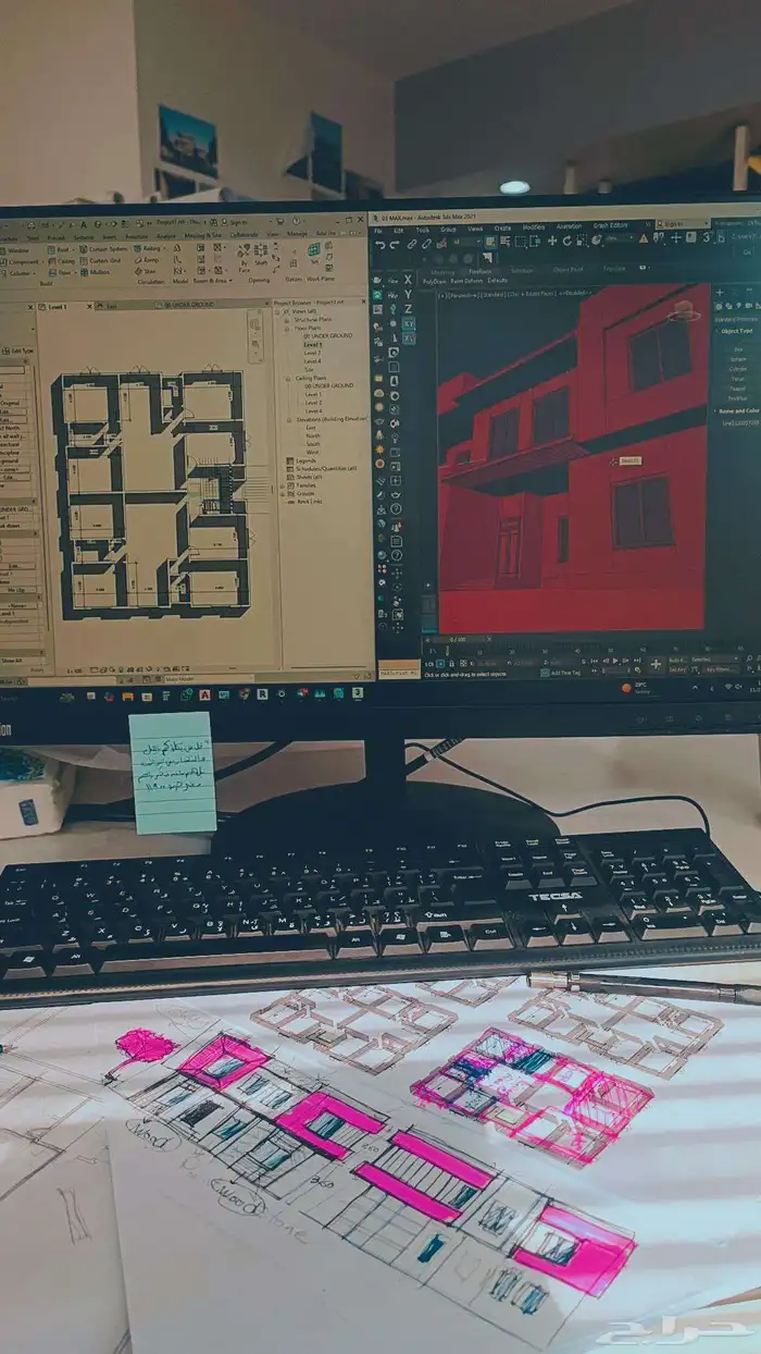 تصميم فلل ومباني سكنية 8