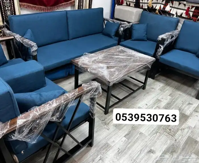 جلسات خارجية حديد وخشب 1