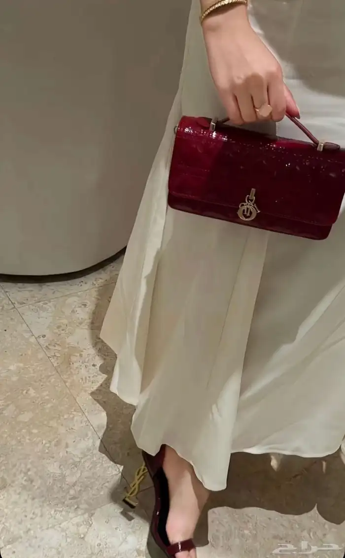 حقيبة ديور ماستر لون عنابي 1