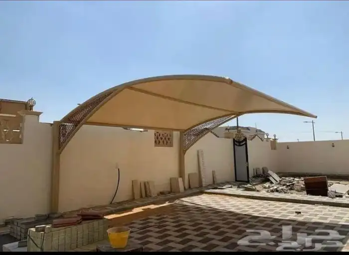 بيت شعر قرميد مظلات مشب نار 18