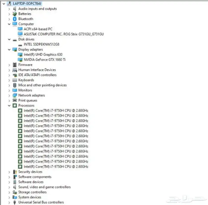 لابتوب قيمنق لاب توب العاب ASUS ROG بي سي بيسي PC Gaming 6