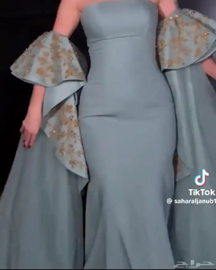 فستان تفصيل لبس مره وحده الموقع محايل ينلبس M L 5