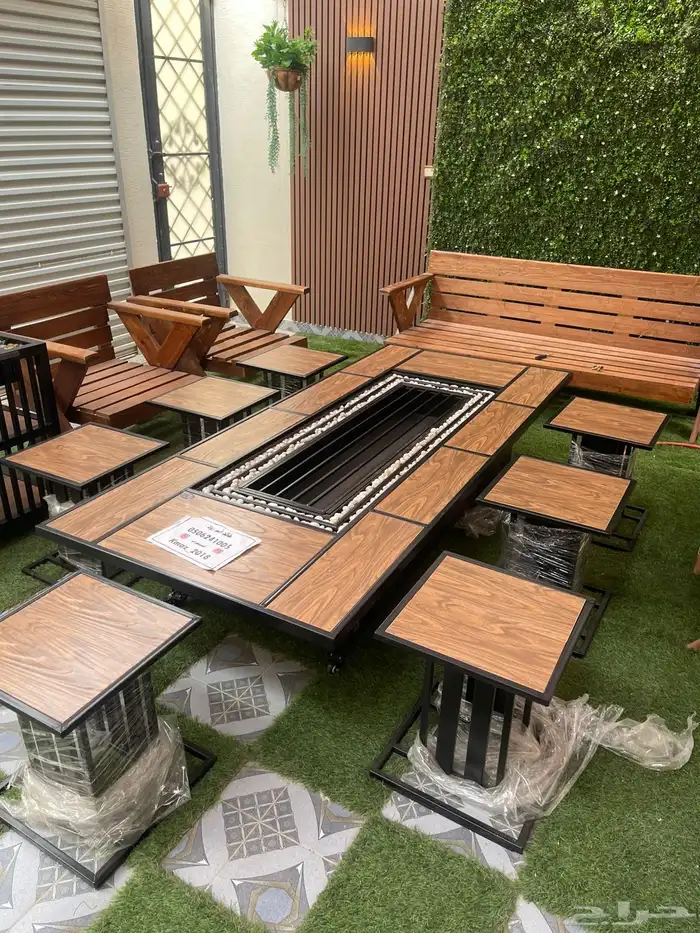 طاولات حدائق وتدفئه وشواء وفخمه 40