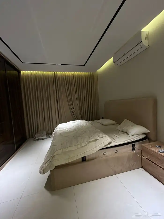 للإيجار شقه ثلاث غرف وصاله موثثة الرياض حي الملك فيصل 1