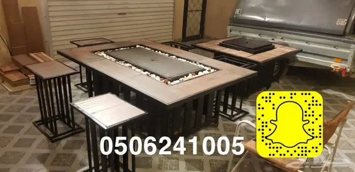 طاولات حدائق وتدفئه وشواء وفخمه 51