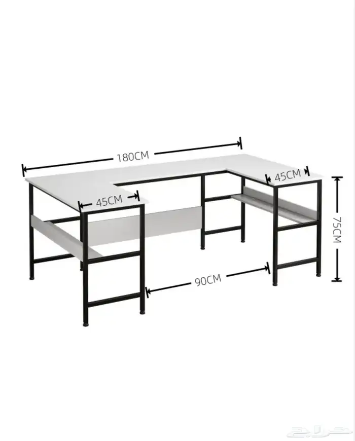 مكتب ابيض كبير 4