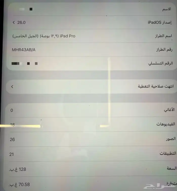 ايباد برو خلوي وواي فاي 3