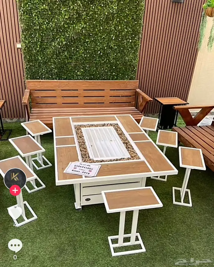 طاولات حدائق وتدفئه وشواء وفخمه 26
