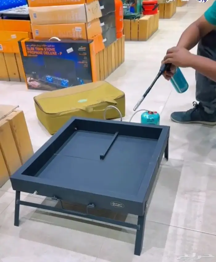 منقل شبه نار جديد قابل الطي 0