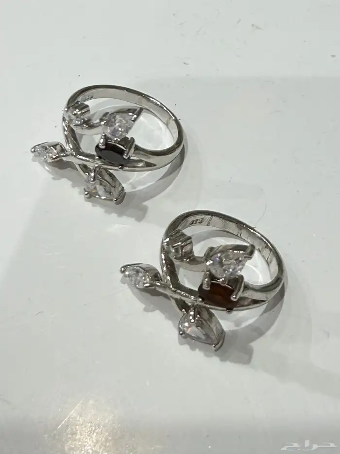 خاتم فضه نسائي عيار 925 0