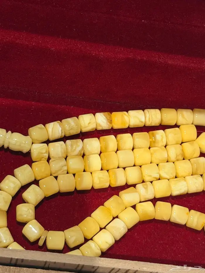 سبحة كهرمان سوبر مع شهادة 3