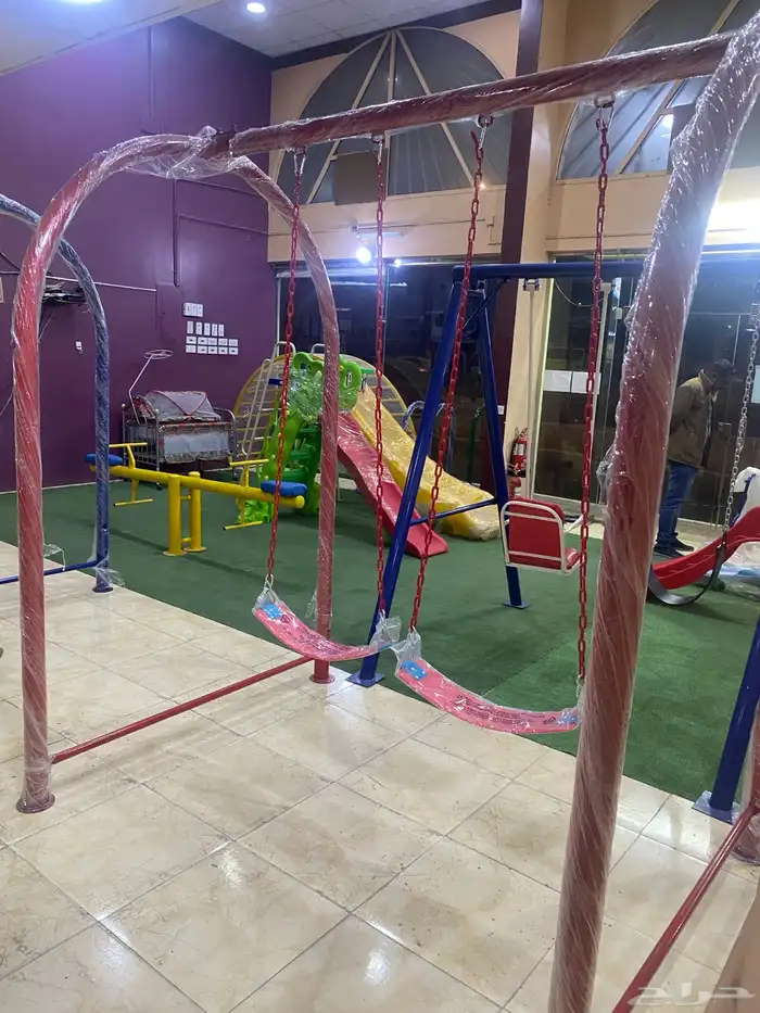 للبيع مراجيح اطفال احجام كبيرة وصقيرة وتفصيل الاحساء 59