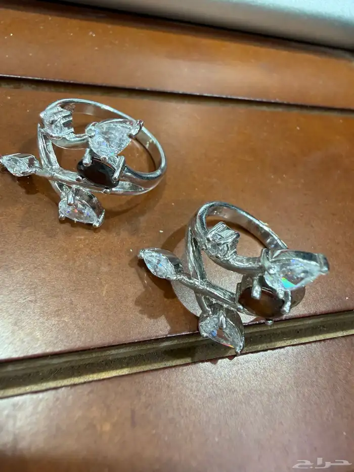 خاتم فضه نسائي عيار 925 1