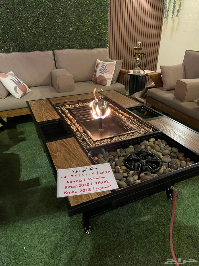 طاولات حدائق وتدفئه وشواء وفخمه 19