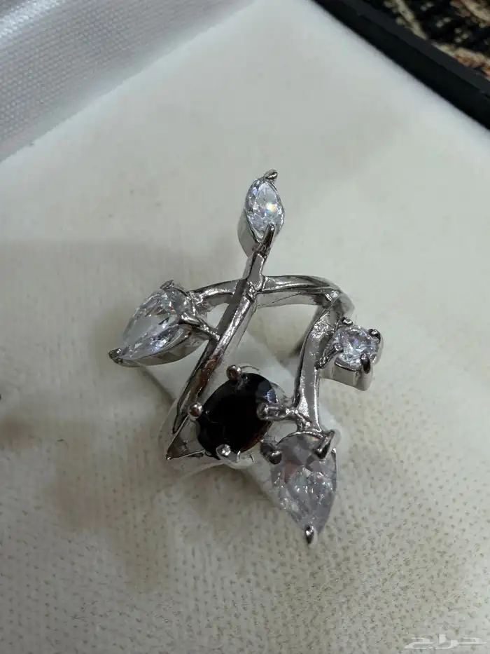 خاتم فضه نسائي عيار 925 3