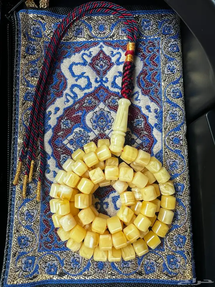 سبحة كهرمان سوبر مع شهادة 4