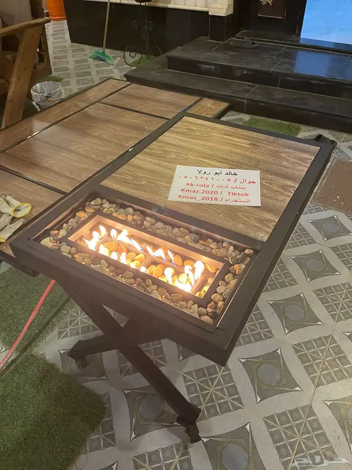 طاولات حدائق وتدفئه وشواء وفخمه 12