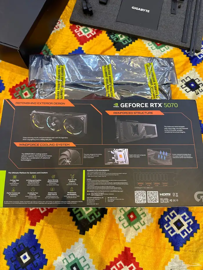 كرت RTX5070 12GB GDDR7 13