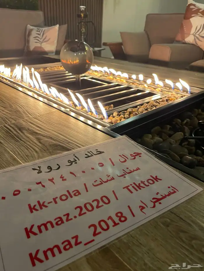 طاولات حدائق وتدفئه وشواء وفخمه 21