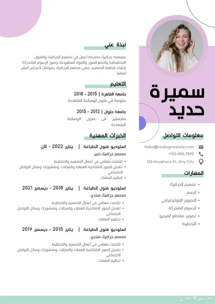 أحصل على سيرتك الذاتية (CV) بسعر 20 ريال بالعربى والانجليزى 16