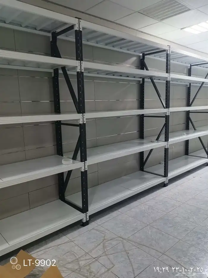 رفوف مستودعات ارتفاع 2م3م حموله 350كيلو لرف الواحد 3