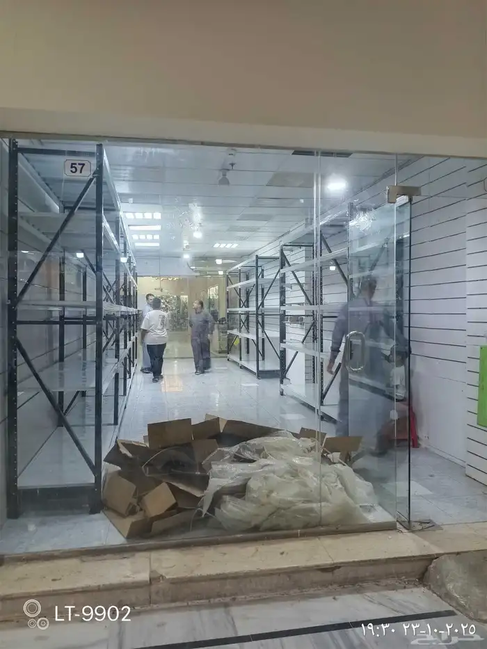 رفوف مستودعات ارتفاع 2م3م حموله 350كيلو لرف الواحد 9