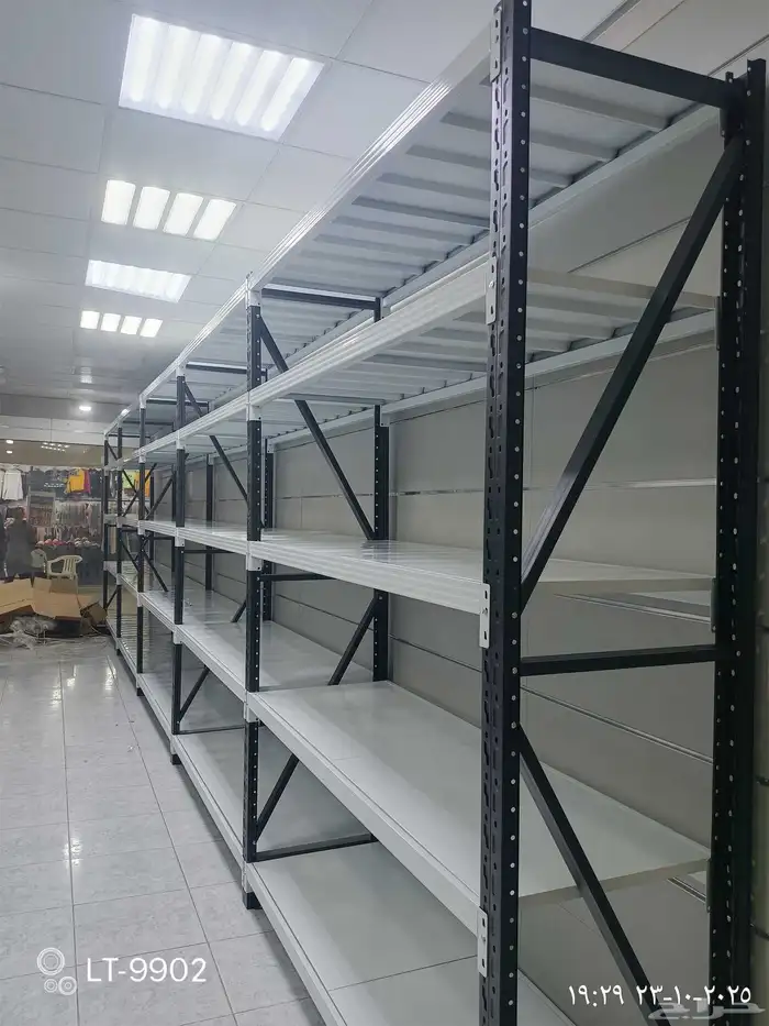 رفوف مستودعات ارتفاع 2م3م حموله 350كيلو لرف الواحد 2